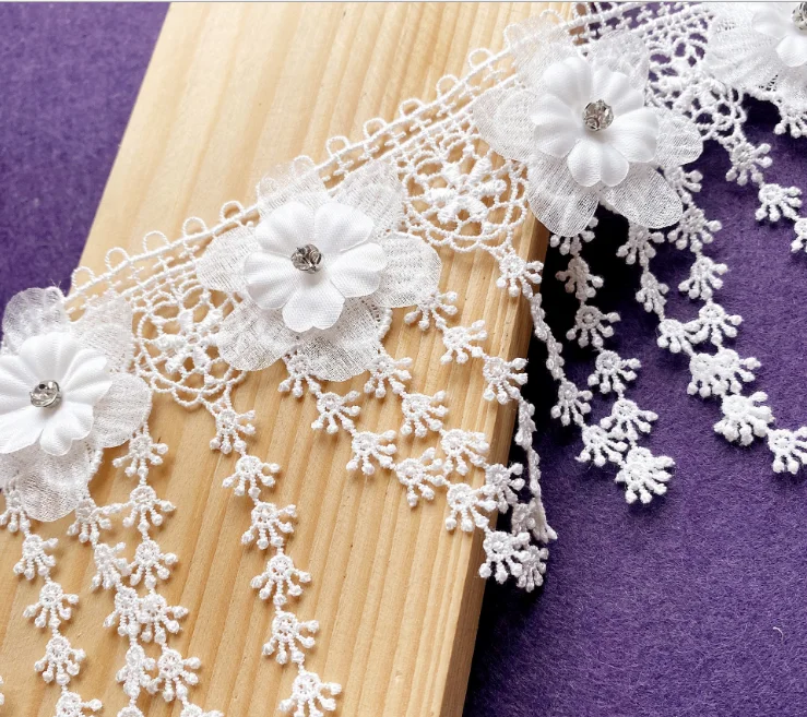 
Popular promotional Nail drill flowers lace women and garment accessories for clothing 