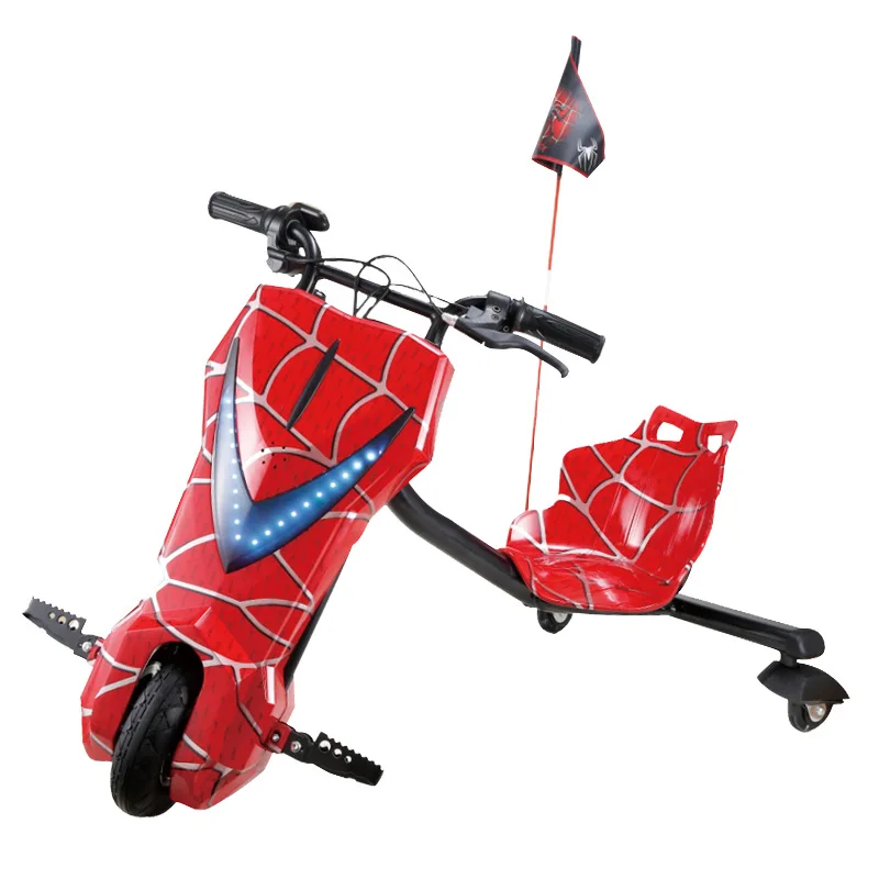 New fashion Kids children chargable 3 Wheels Electric Kick battery Scooter toys drifting scooter with flashing LED lights