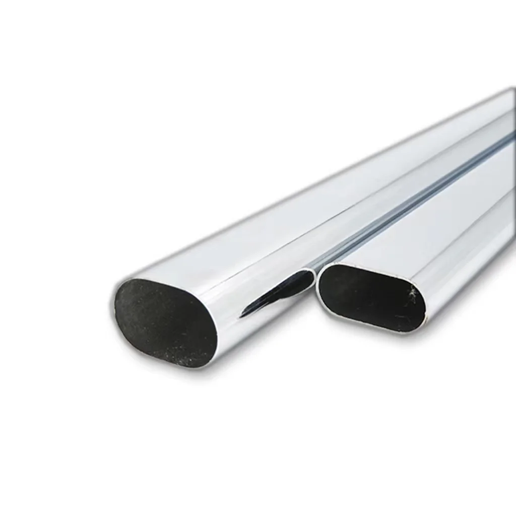 Chrome Steel Wardrobe Tube, Round/Oval Wardrobe Pipe