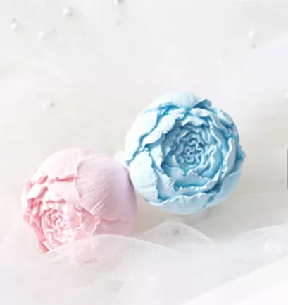 Hot selling factory direct stock wholesale blue peony flower ceramic fragrance gypsum perfume diffuser