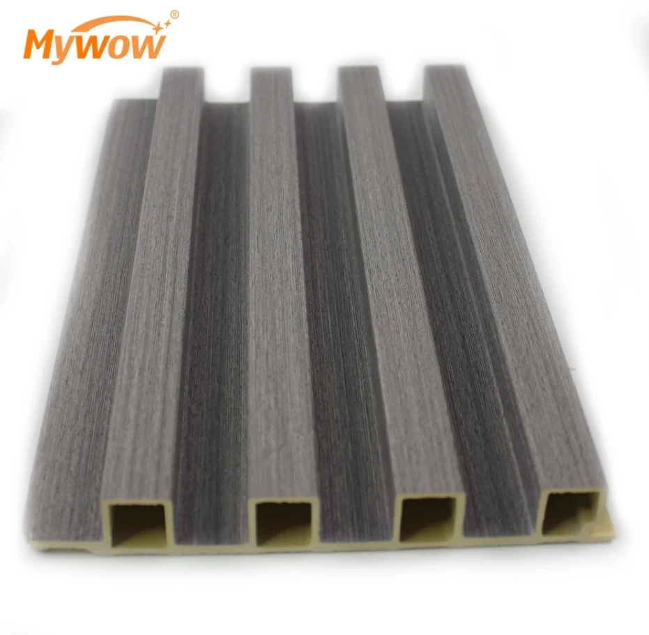 Popular Wood Plastic Composite Interior Fluted Panels Wpc Wall Panel Cladding Pvc Wall Panel