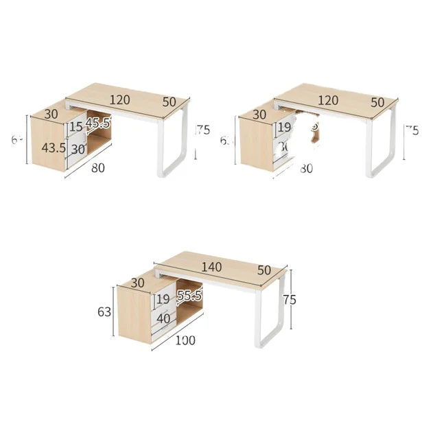 L-Shaped Desk Corner Computer Desk PC Laptop Study Table Workstation Home Office desk