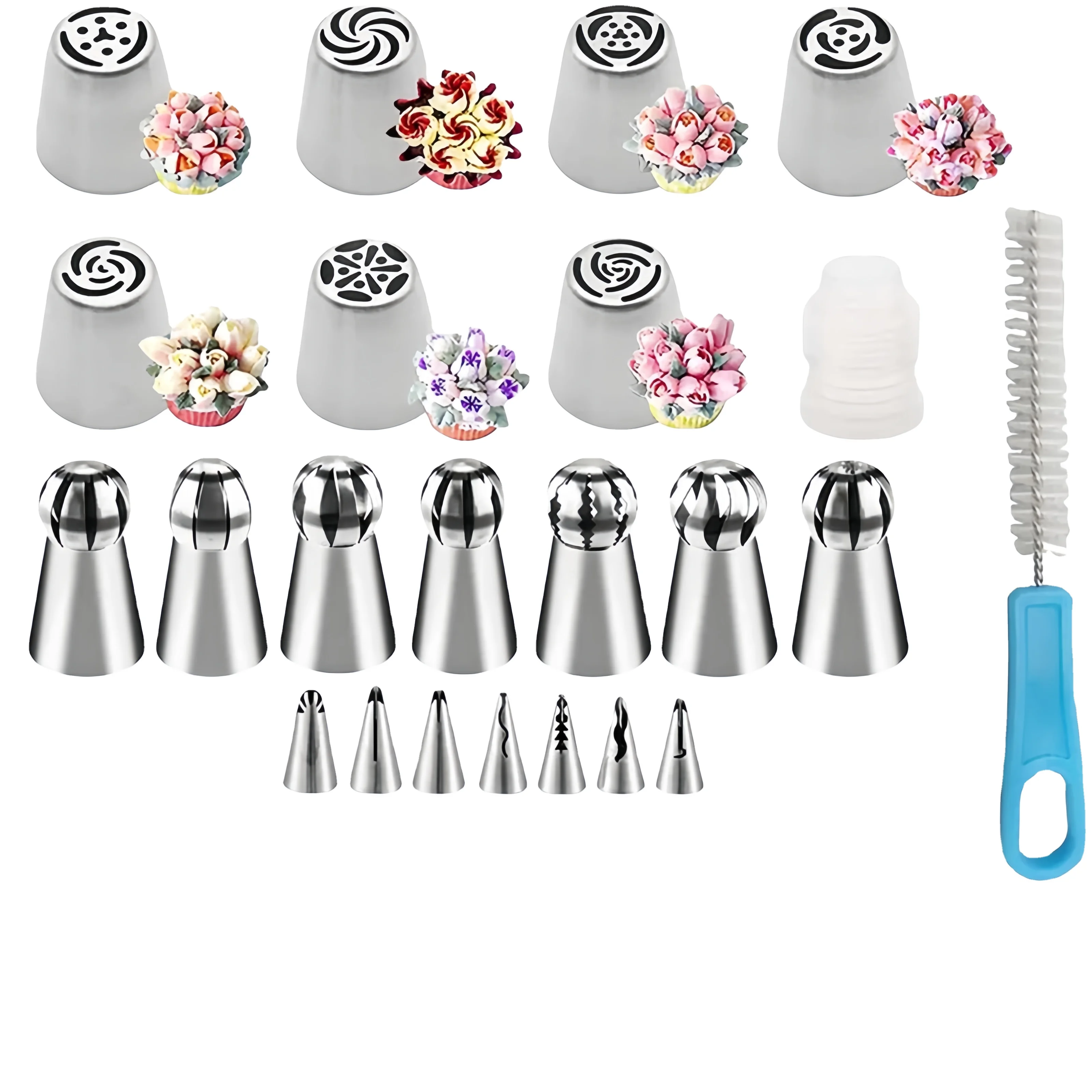 Wholesale 35 Sets of Russian Decorating Nozzle Cake Decorating Cream Cake Decorating Mouth