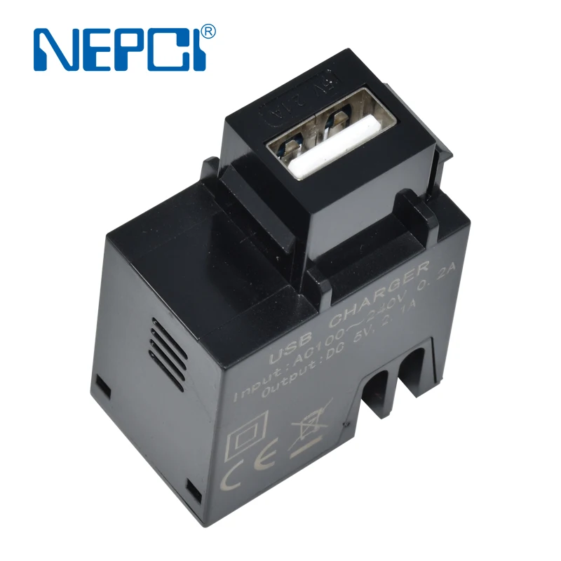NEPCI Keystone type USB charger XJY-USB-34-5V/1A USB power socket outlet universal Type A USB charging module