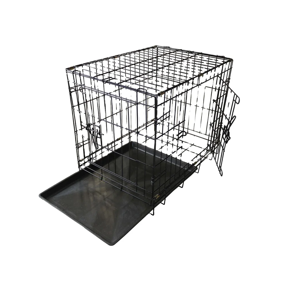 Zunhua Meihua Hot Selling Various Size Heavy Duty Pulleys Thickened Stainless Steel Folding Dog Cage Pigeon Cage Pet Cage