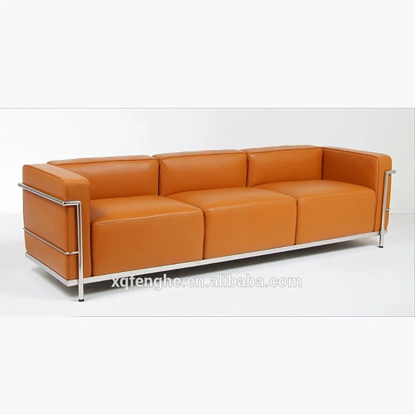 
lc3 Modern classic le corbusier three seater sofa 