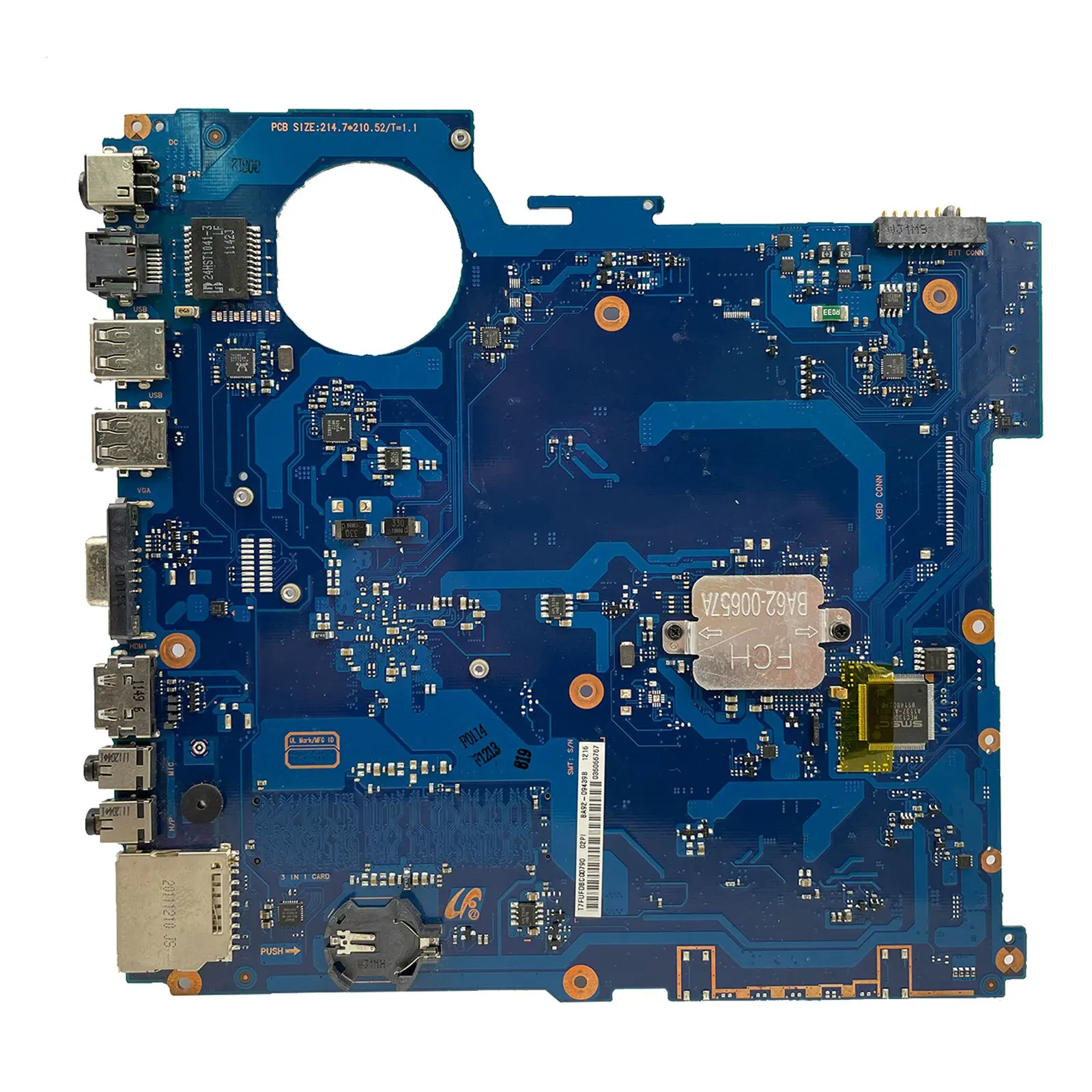 RV515 NP-RV515 Материнская плата ноутбука BA92-08334A BA92-08334B BA41-01650A DDR3 с E450 процессорный кулер для Samsung
