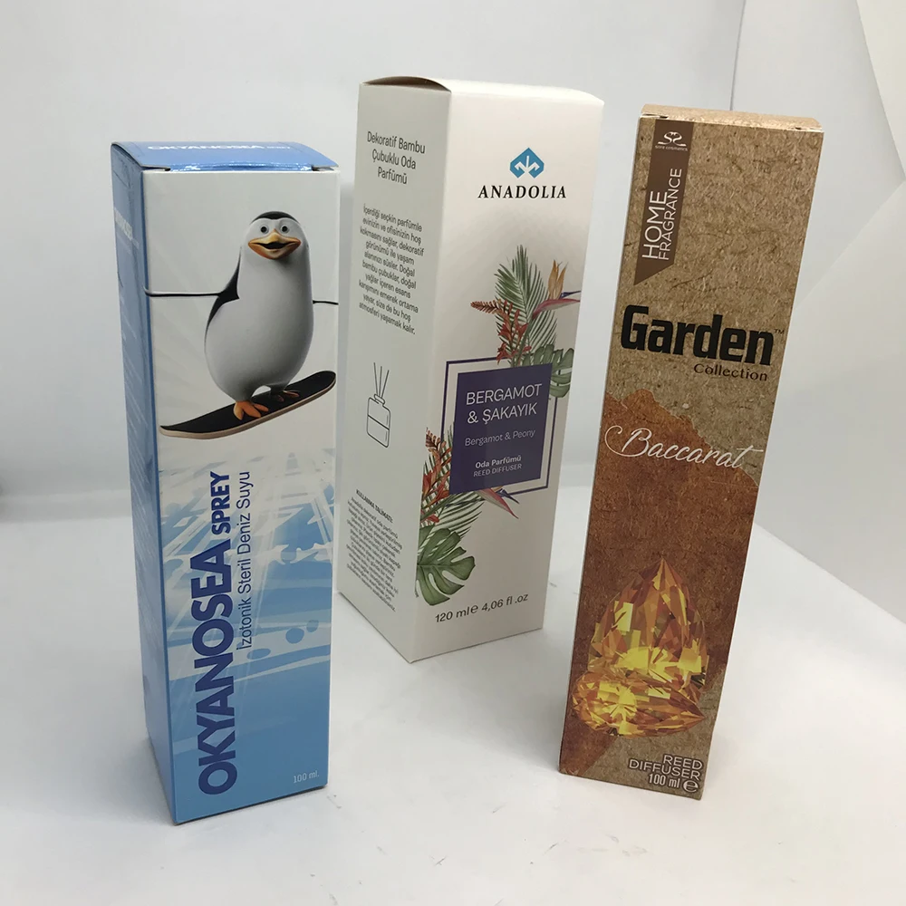 Good Price Paper Printing Cosmetic Box Packaging Cardboard Ambient Air Freshener Box Creative Design Perfume Packaging Material