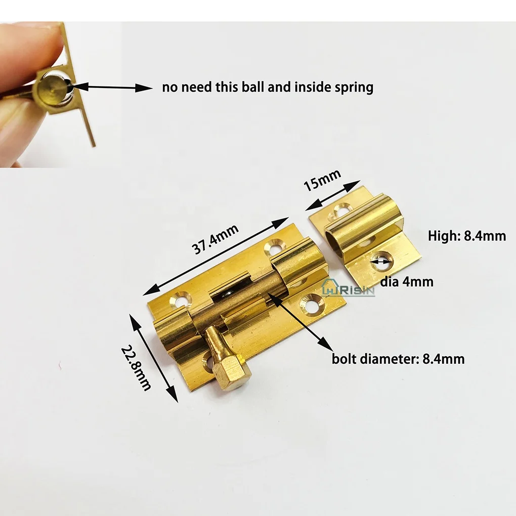 Цилиндрический латунный болт