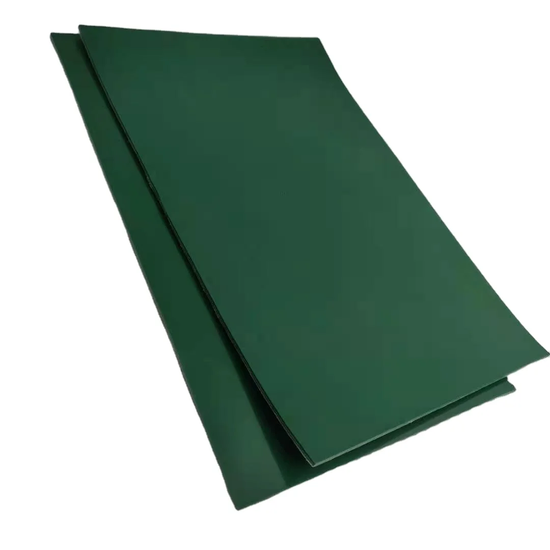 ПВХ конвейерная лента, зеленая Резиновая конвейерная лента для транспортировки пищевых продуктов