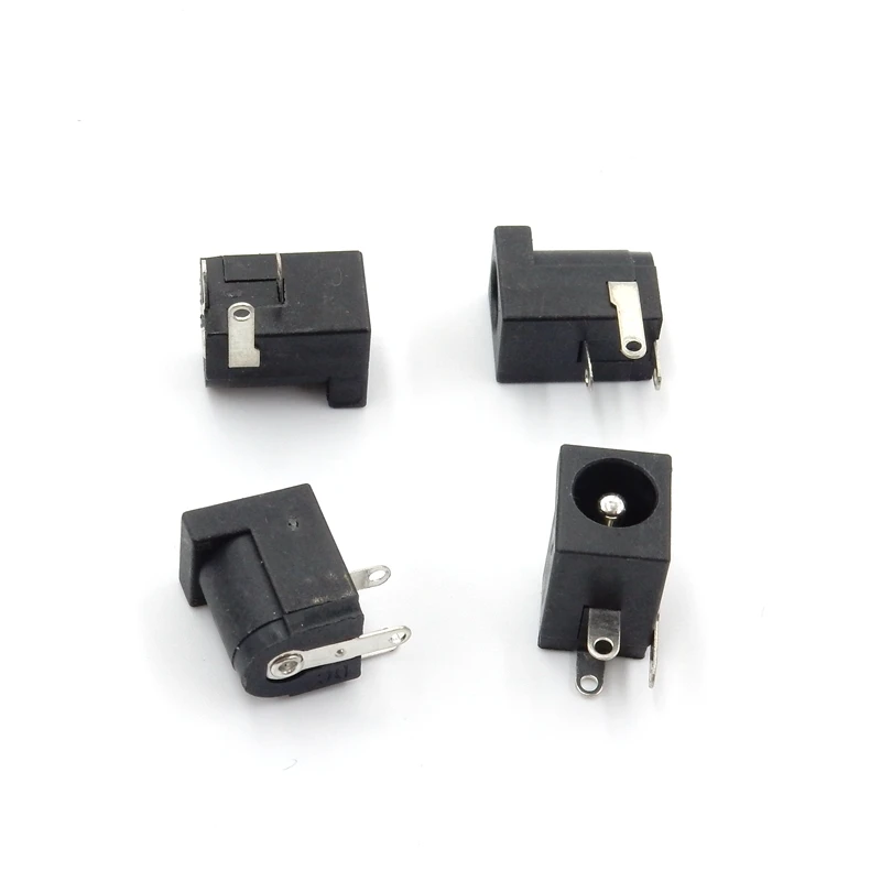 Black Plastic 2.1mm/2.5mm DC-005 2.1 x 5.5 mm DC Power Jack Socket/Electrical Plug/DC Jack/Jack