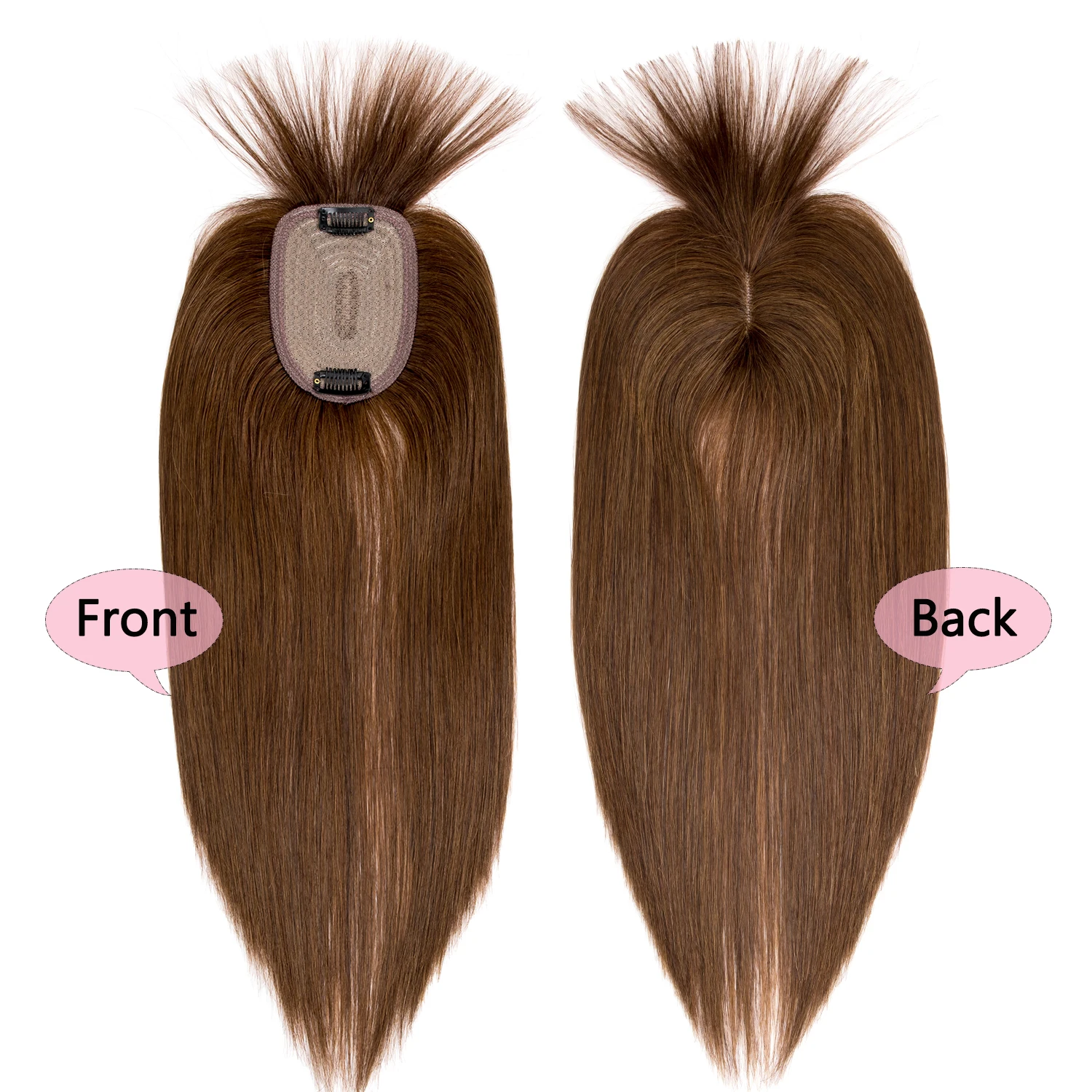 BLT New best selling 100% raw remy indian hair topper with bang look natural  beauty girl hair toppers highlights human hair
