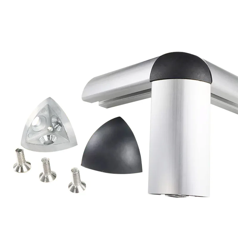 European Standard 2020 3030 4040 T slot aluminum extrusion profile frame 3 way fixed corner piece bracket