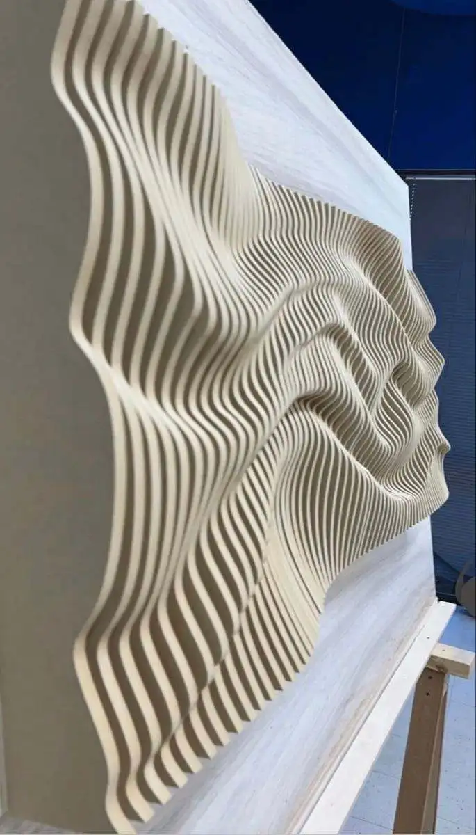 Interior Wall Decoration Custom Design Aluminum Wave Shape Wall Panel