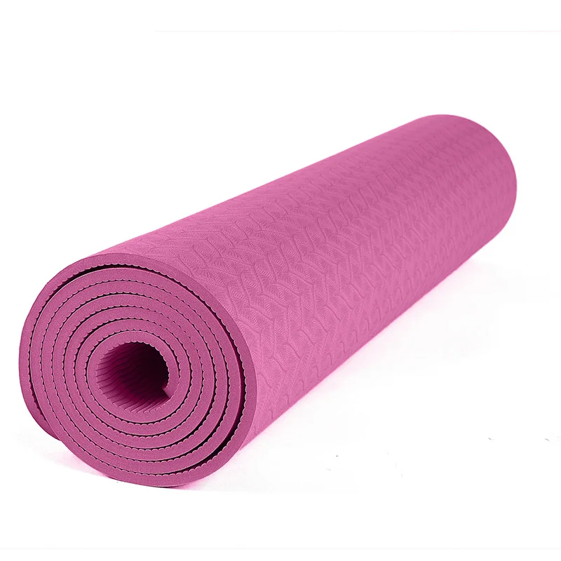 Wholesale custom double-layer non-slip TPE yoga pilates mats eco friendly anti-tear outdoor sports fitness mat