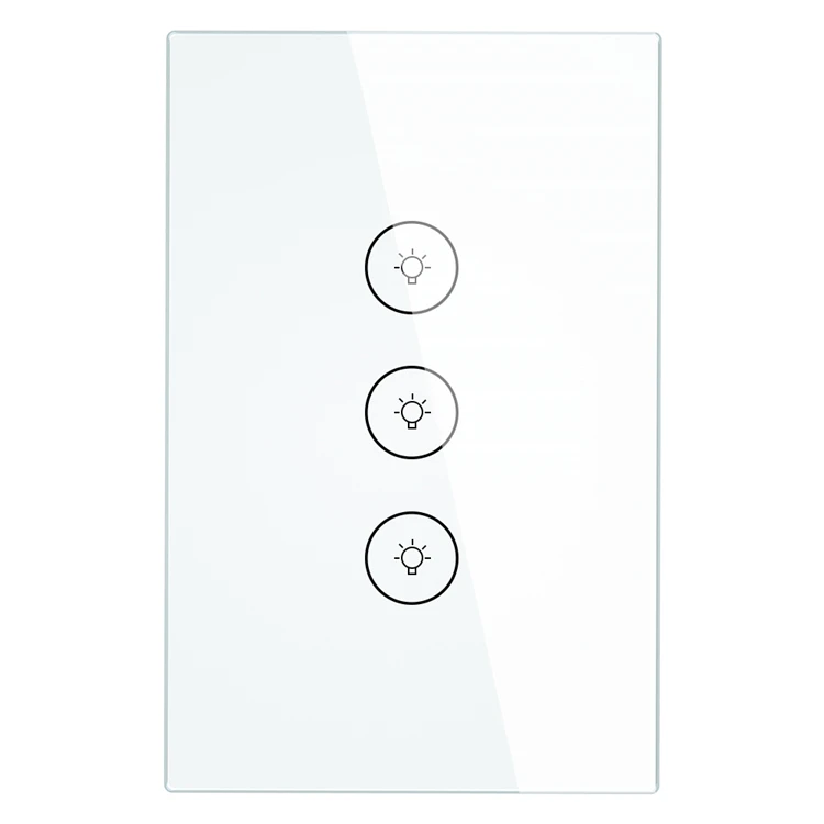 Tuya Smart Alexa Switch Wifi Smart Home Automation 3 Gang Touch Switches