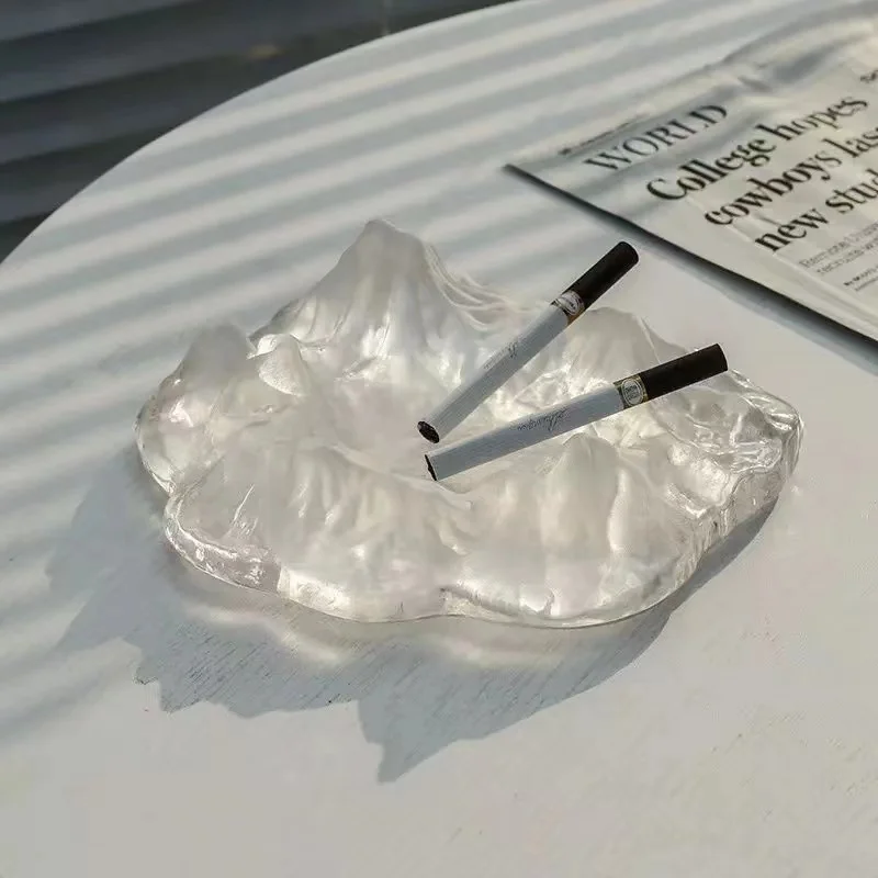 Уникальный дизайн iceberg light Роскошная стеклянная пепельница для дома гостиной офиса