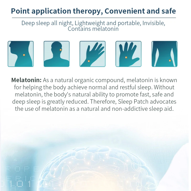 2023 Best selling products sleep plaster MQ sleepy patch foam sleep aid patch melatonin sleep patch