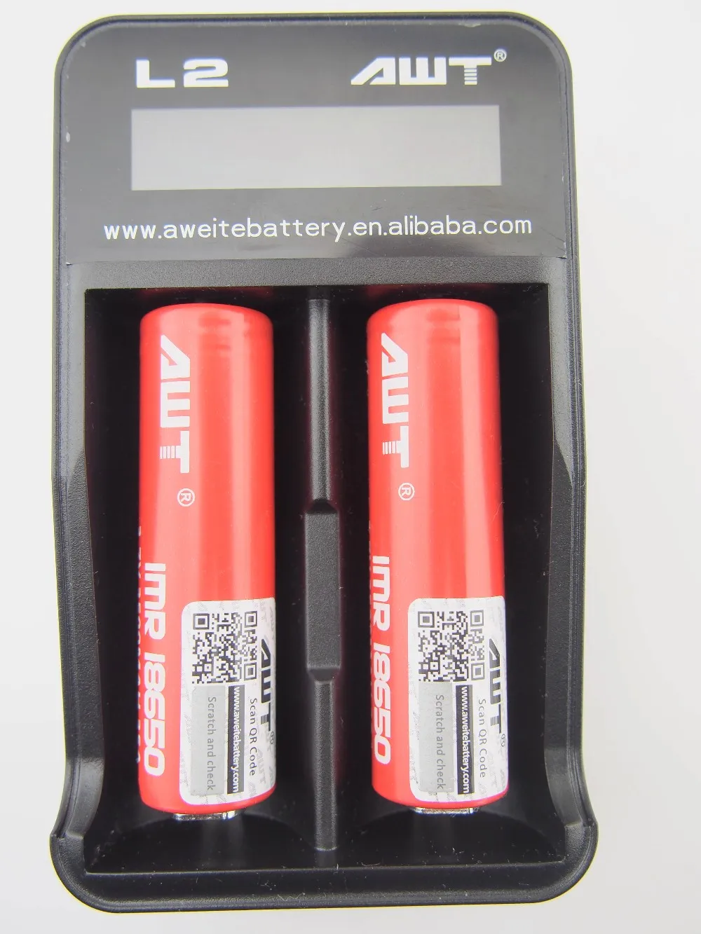 L2 2 slots fast charge with screen display AWT high quality charger wholesale vape pen 350mah battery rechargeable