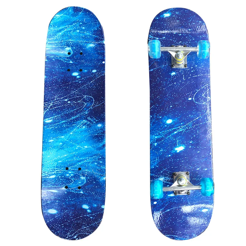 2020 New Arrivals Wholesale OEM Custom 31*8 inches Multi-color or Blank Maple Deck Wood Skateboards
