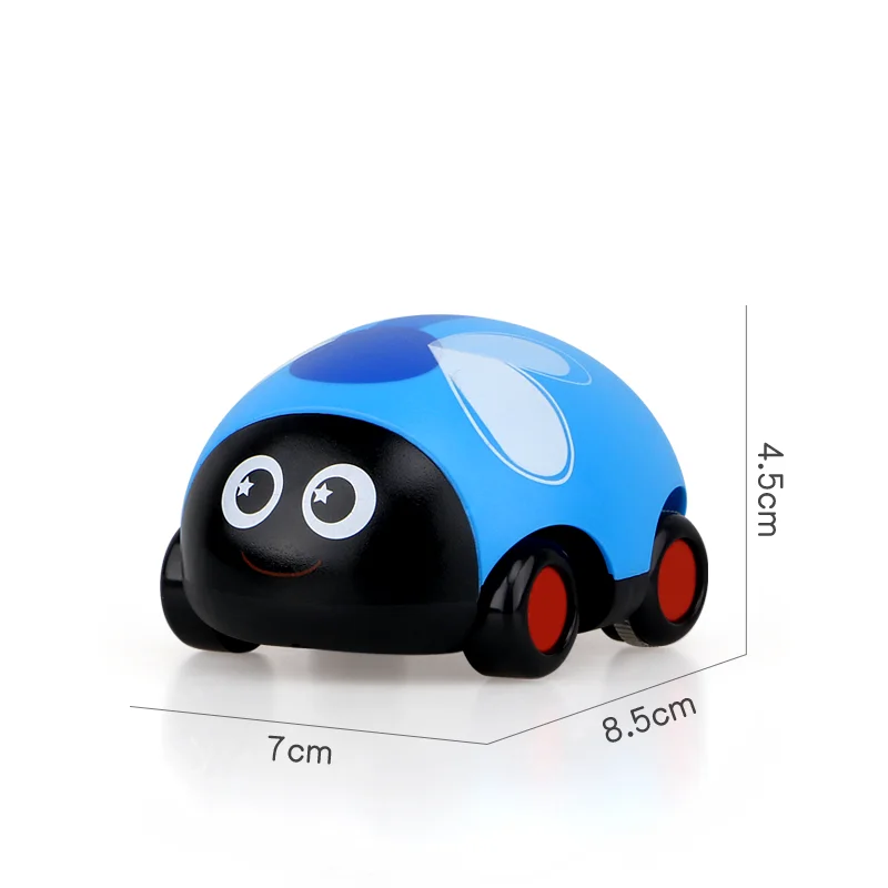 FiveStar Two-way Insect Cartoon Inertia Pull Back Car Cute Beetle Animal Friction Vehicle Children Toys For Baby
