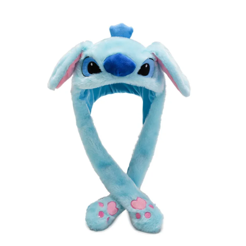 Winter Fashion Kawai Cute Children Animal Moving Ear Plush Rabbit Hat Lovely Soft Funny Cap Pumping Bad Bunny Hats