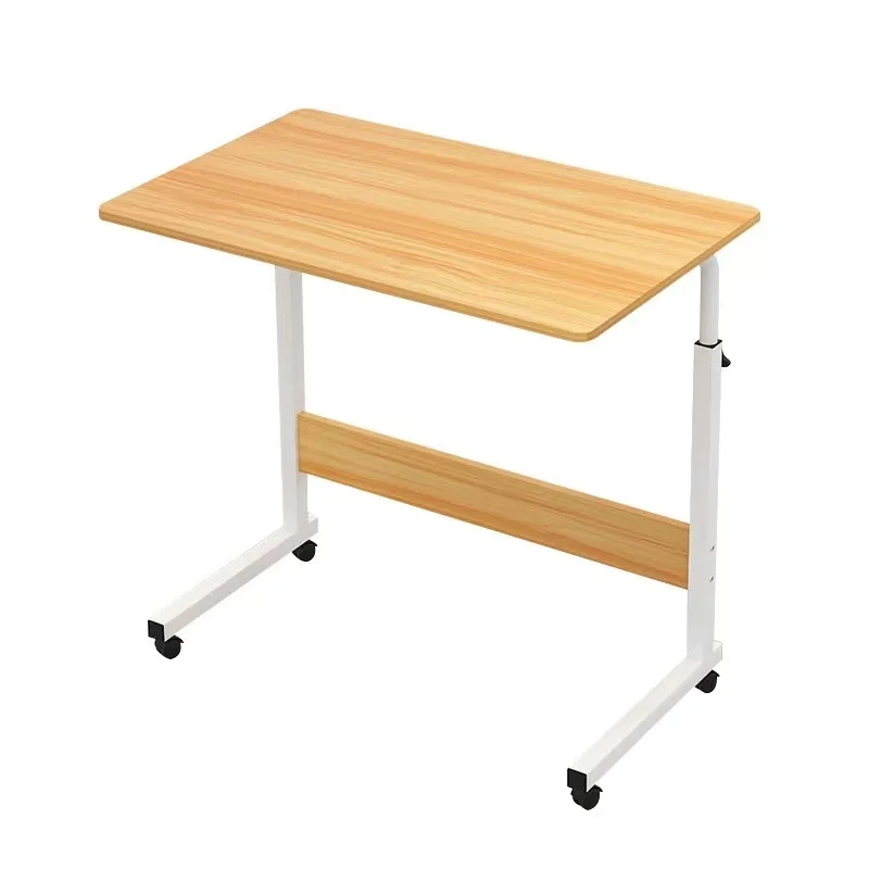 Movable Side For Living Room Bedroom Sturdy Slide Under Sofa Table with Metal Frame Shaped End Table