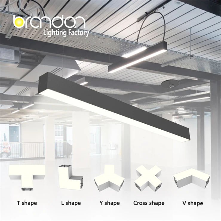 Брендон 36 Вт Diy линейная люстра и подвеска алюминиевый профиль экструзия для светодиодов линейного