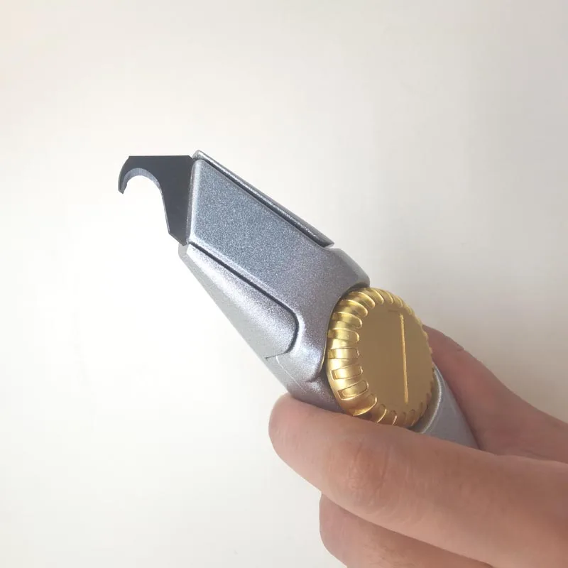 In Stock Hook Blade Roofing Knife with 1pc Fixed Steel Blade Aluminium Alloy Heavy Duty Utility Knife Factory Hot Sell