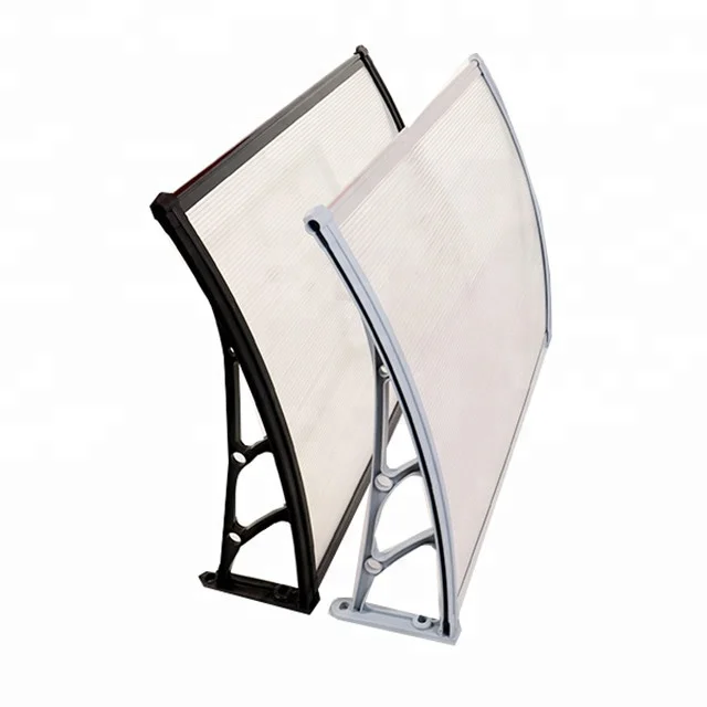 Alloy Frame LED PC Solid Sheets Carport Rain Cover Balcony Sunshades Canopy Tent