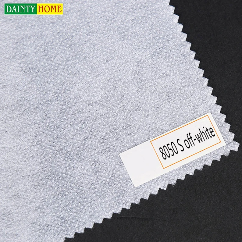 80g non-woven white Interlining fabrics PA hot melt adhesive double dots lining fabric collar accessories