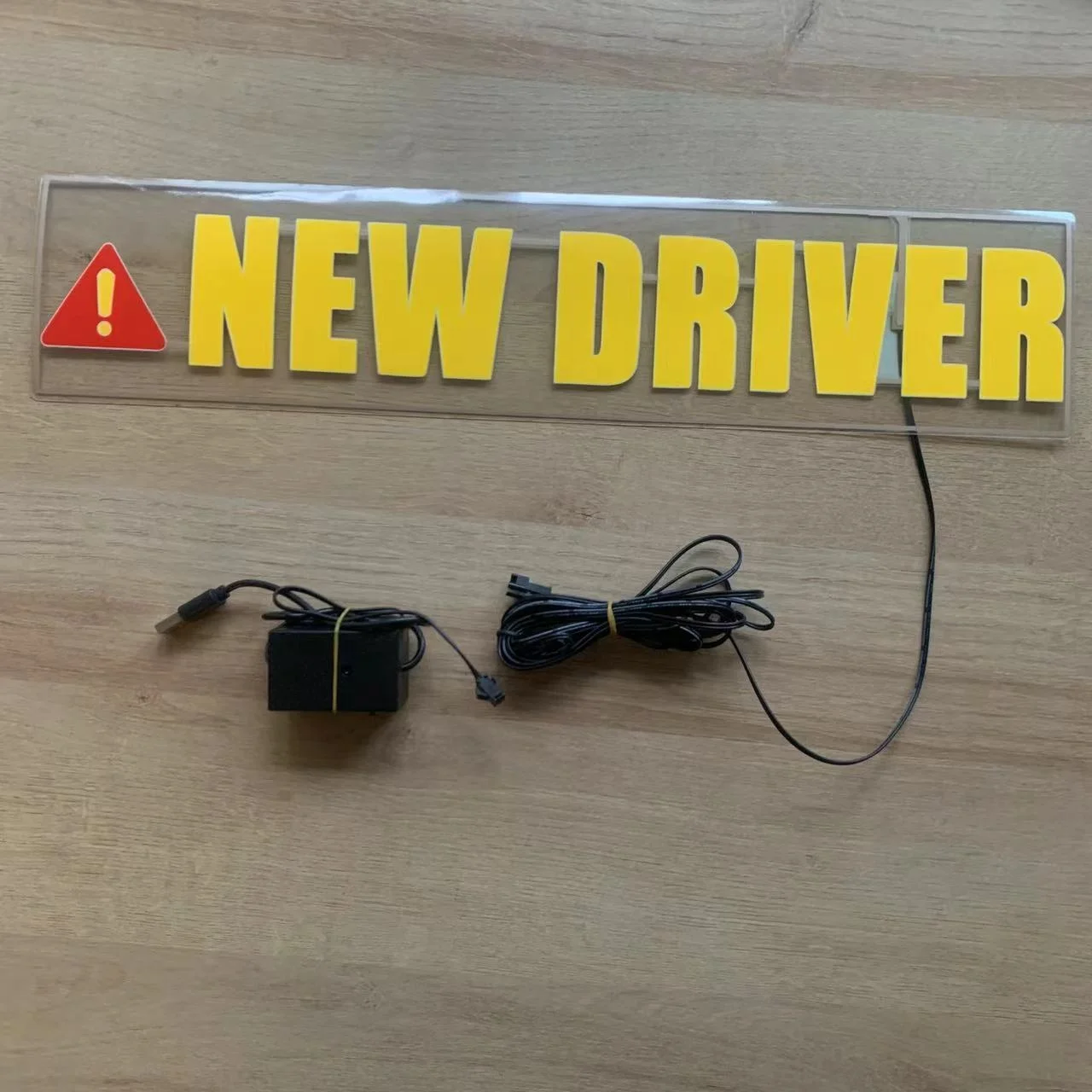 High Quality USB Power Glowing Car Window Light EL Car Stickers with UV Printing