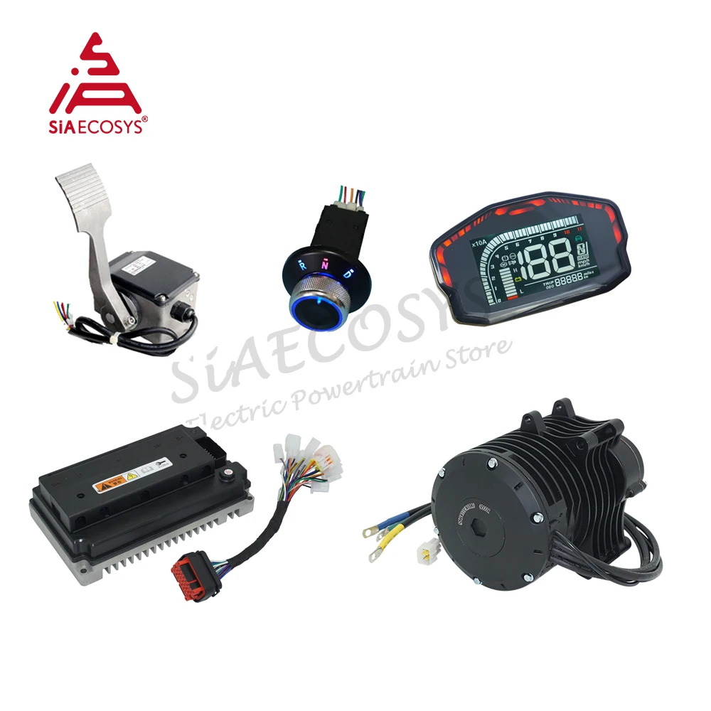 Новый Средний приводной двигатель QS138 70H V3 72 в 100 км/ч с редуктором 1:2.35 для электрического вездехода диртбайка