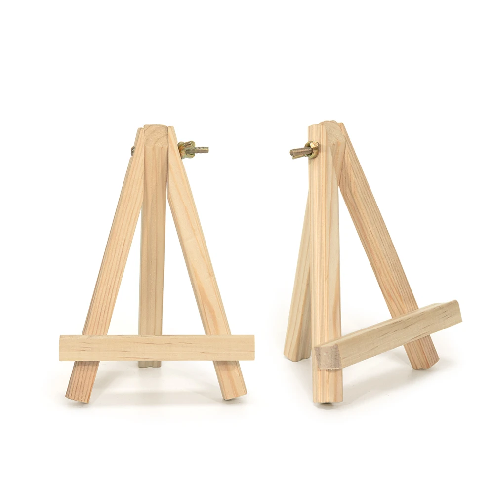 Small Portable Acrylic Easel Stand For Painting 18X24cm Children Wood Tabletop Display Easel