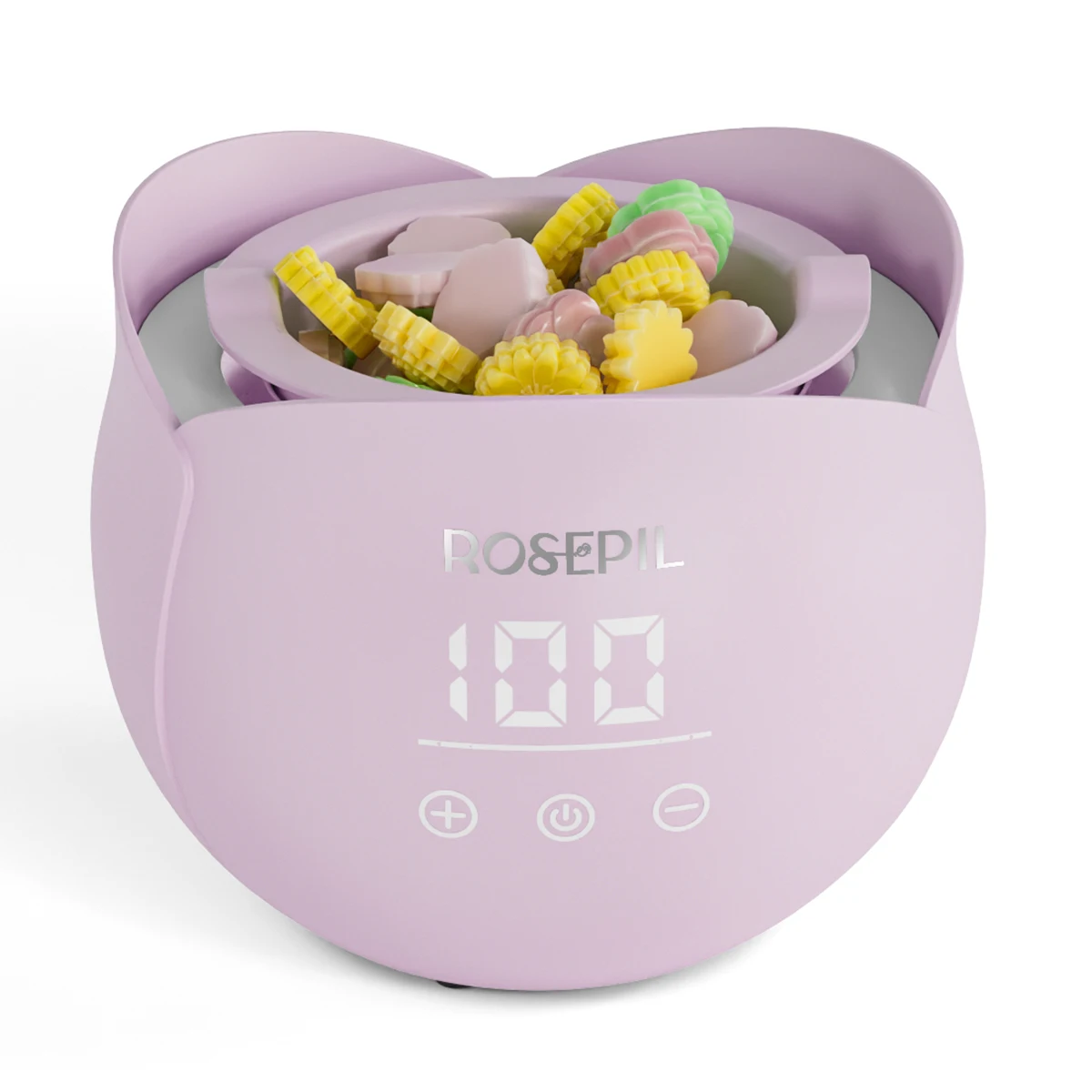 Best selling Flower Design Hair Removal 300ml Professional Smart Digital Full Body Depilatory Wax Heater Machine