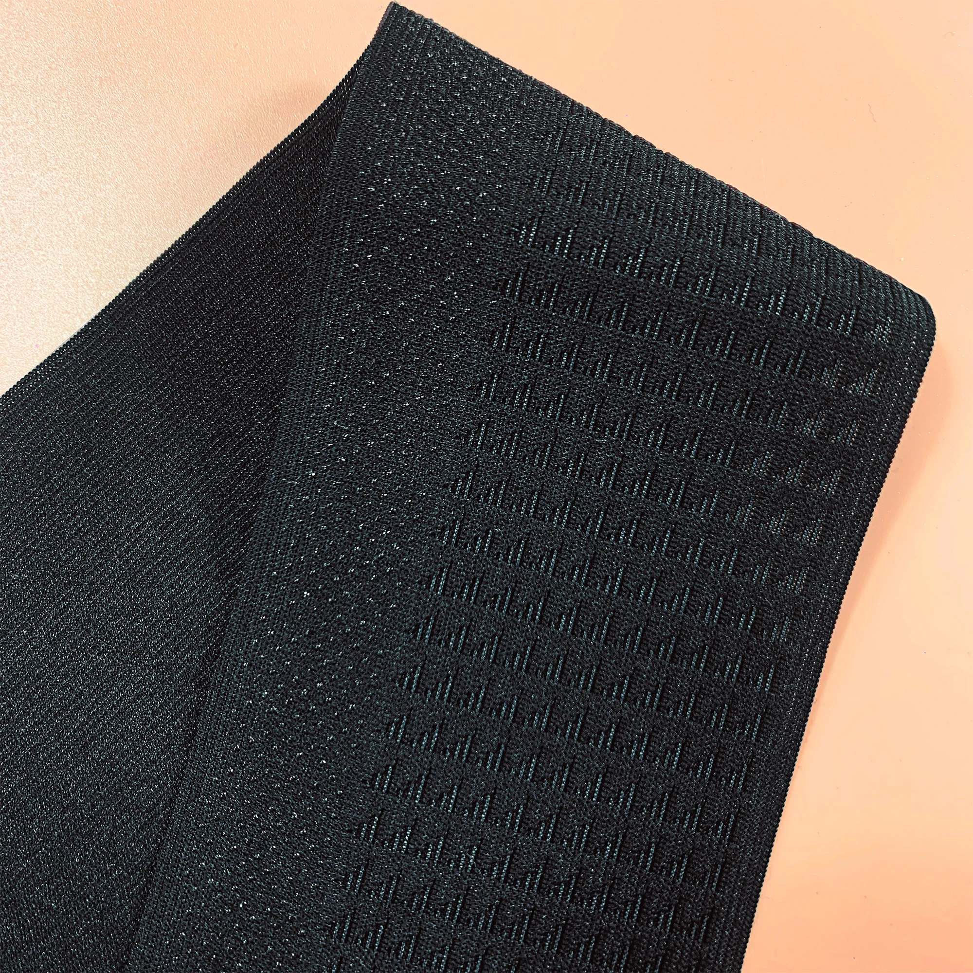 Stretchy non slip silicone gripper printed elastic waist band nylon stretch elastic for clothes