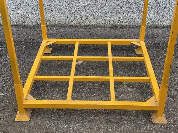 3000kg Heavy Duty Carpet Roll Warehouse Storage Collapsible Stacking Rack with Mesh Wall