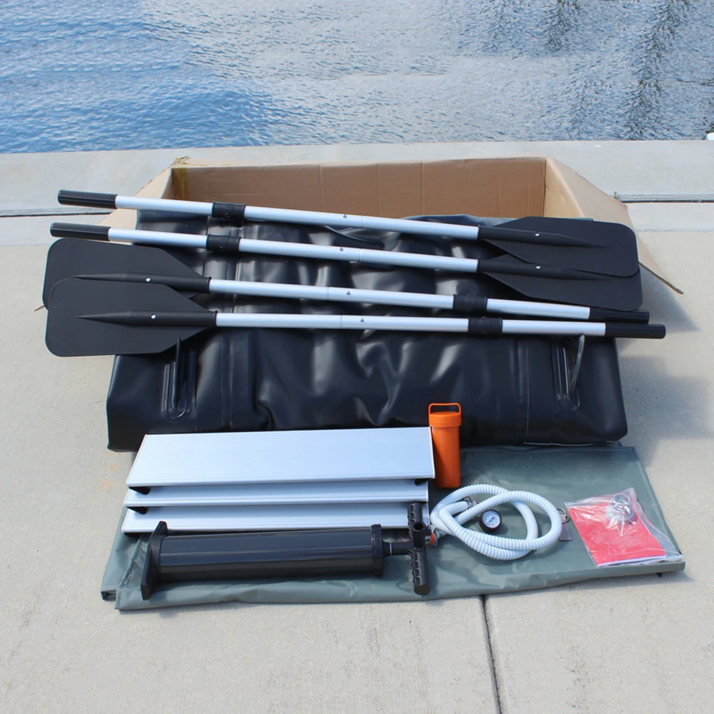 Pink Inflatable KaBoat High-pressure air deck floor hybrid combo of kayak and boat