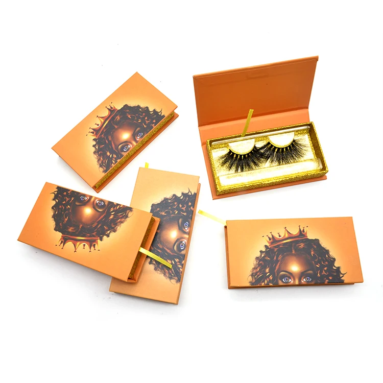 
High Quality 22mm Own Brand Cruelty Free Fake Lashes 3D 5D 6D Mink Eyelashes With Glitter Eyelash Box 