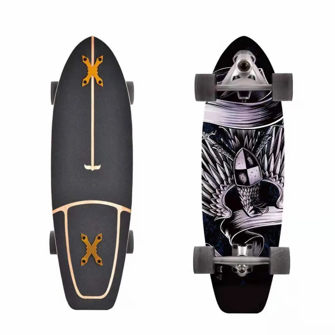 Factory Supply CX7 Northeast Maple/Russia Maple Free Turn 30-Inch Drift Board/Skateboard Deck for Adults