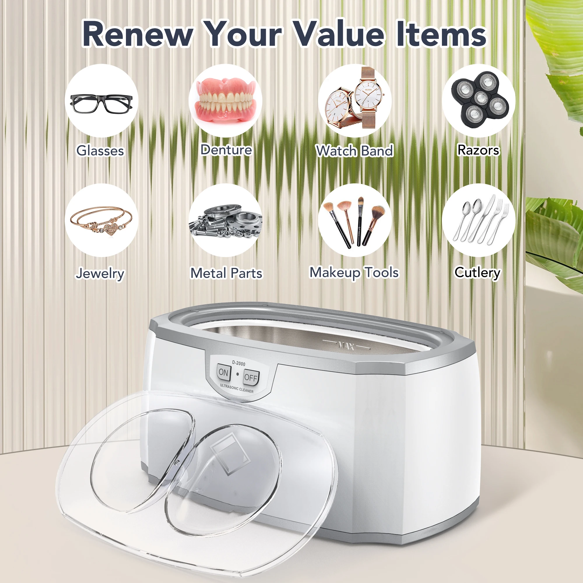 High Quality Factory Household Directly Mini Portable Jewelry Ultrasonic Cleaner Ultrasonic Glasses Cleaners