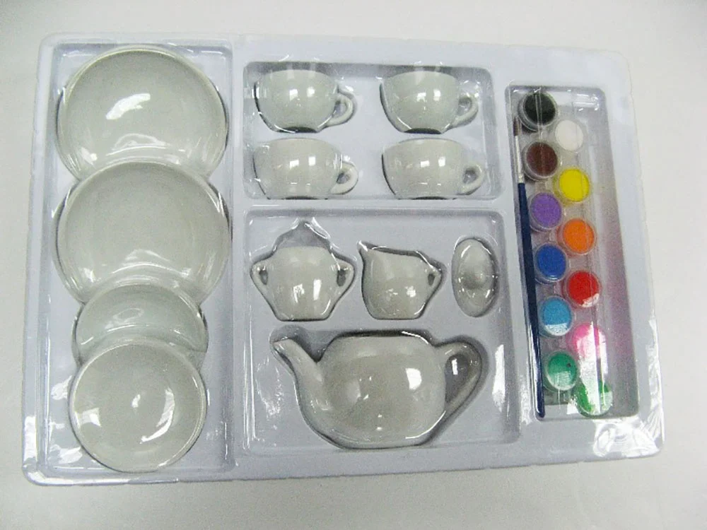 Hot Sell  Funny Children Porcelain Tea Set Toys Gifts Ceramic Mini Tea Set Gift box