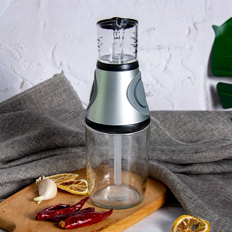 hot sales 250 ml 500 ml Drip Free Spouts Olive Cooking Oil and Vinegar Dispenser Glass Bottle for Kitchen