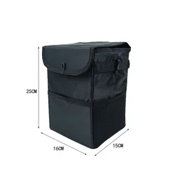 Wholesale car seat storage bag oxford foldable waterproof & leakproof dustbin multifunctional Car garbage bag