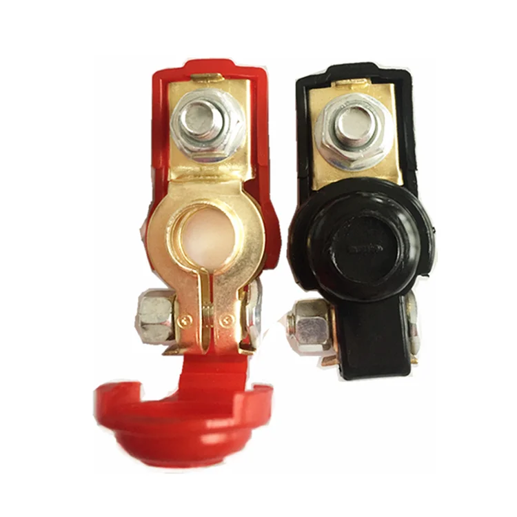 2x Heavy Duty Car Battery Terminals Connectors Quick Release Cut Off Clamps 12V