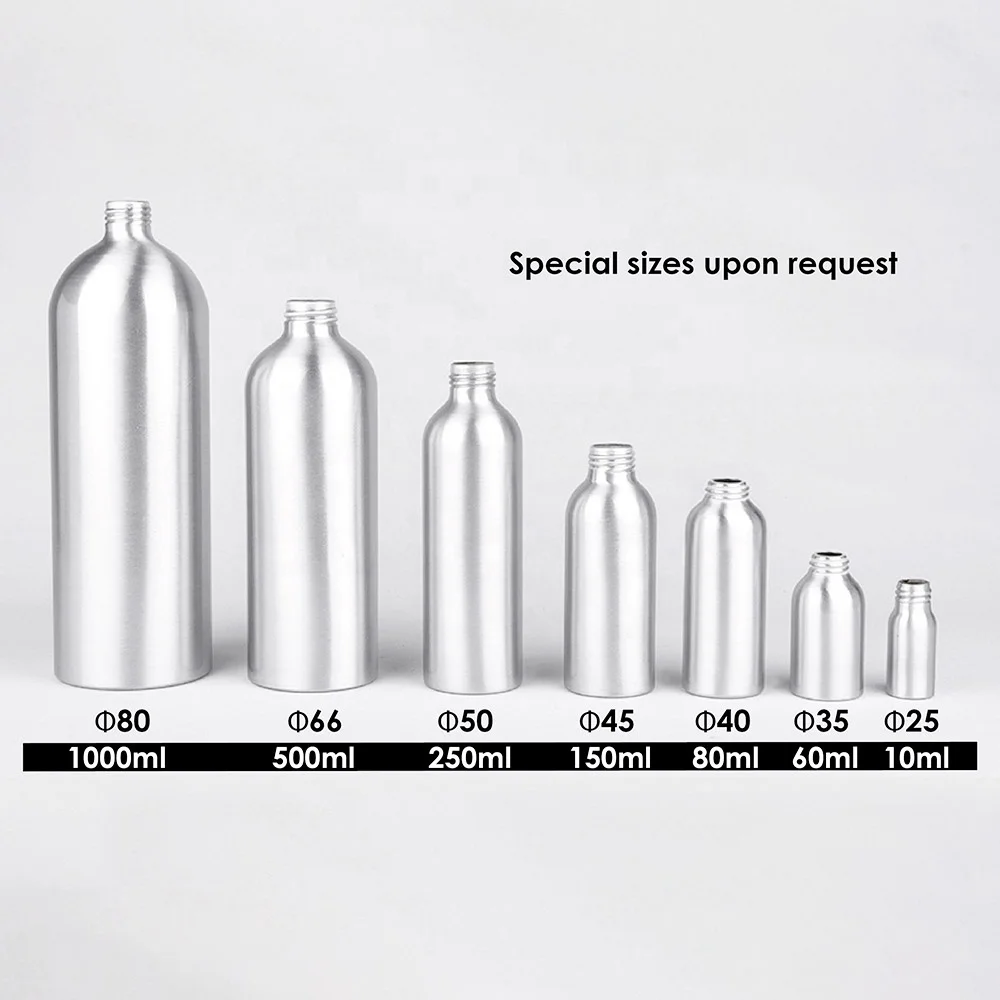 metal factory 20ml 50ml 800ml atomizer bottle with fine mist spray aluminum 5ml aluminum refillable perfume spray bottle