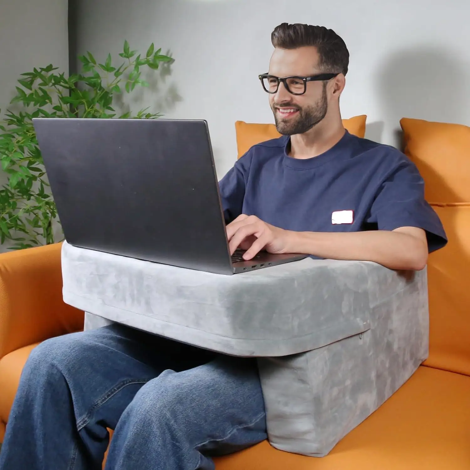 Reading Pillow Orthopedic Arm Rest Pillow Custom Memory foam Lap Desk Gaming Pillow for Reading Gaming Sitting in Bed