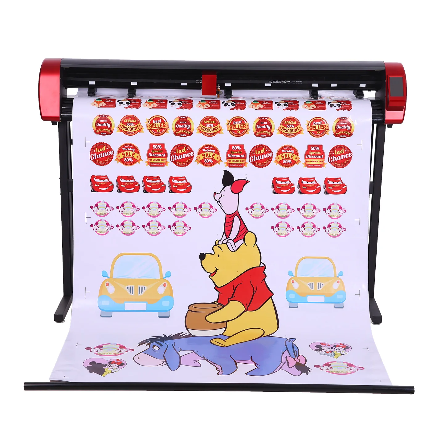 V24  V48  1 2m 1 6m 4ft 5ft Vinyl Sticker Cutting Plotter Carbon Gel Smart Tungsten Steel Buttons Motor HEN Paper Pcs