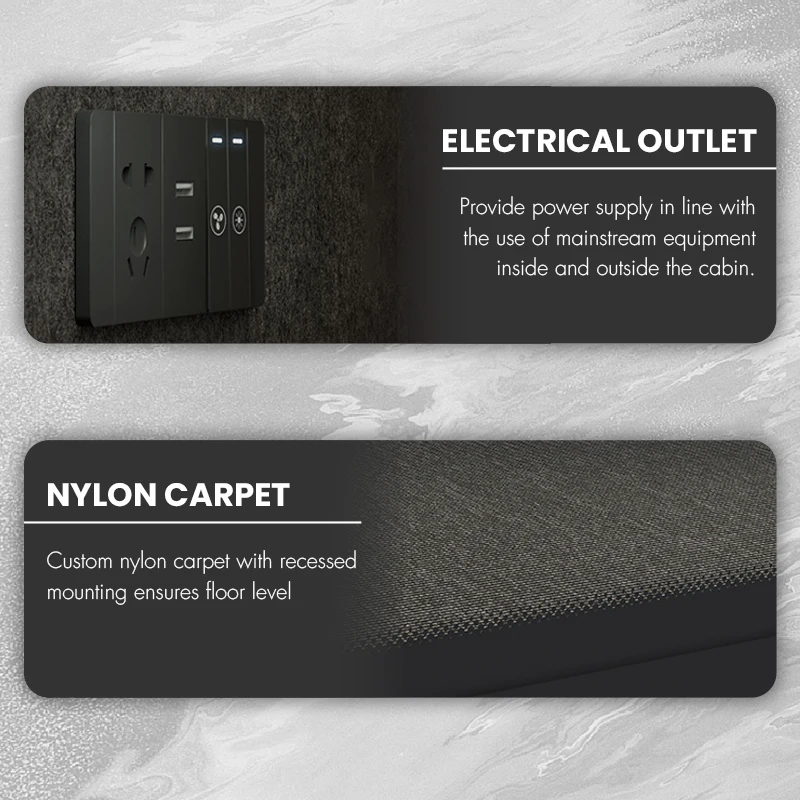 Good Quality Aluminum Meeting Pod Removable Vip Silent Reception 1-6 Person Meeting Pod With Center Table