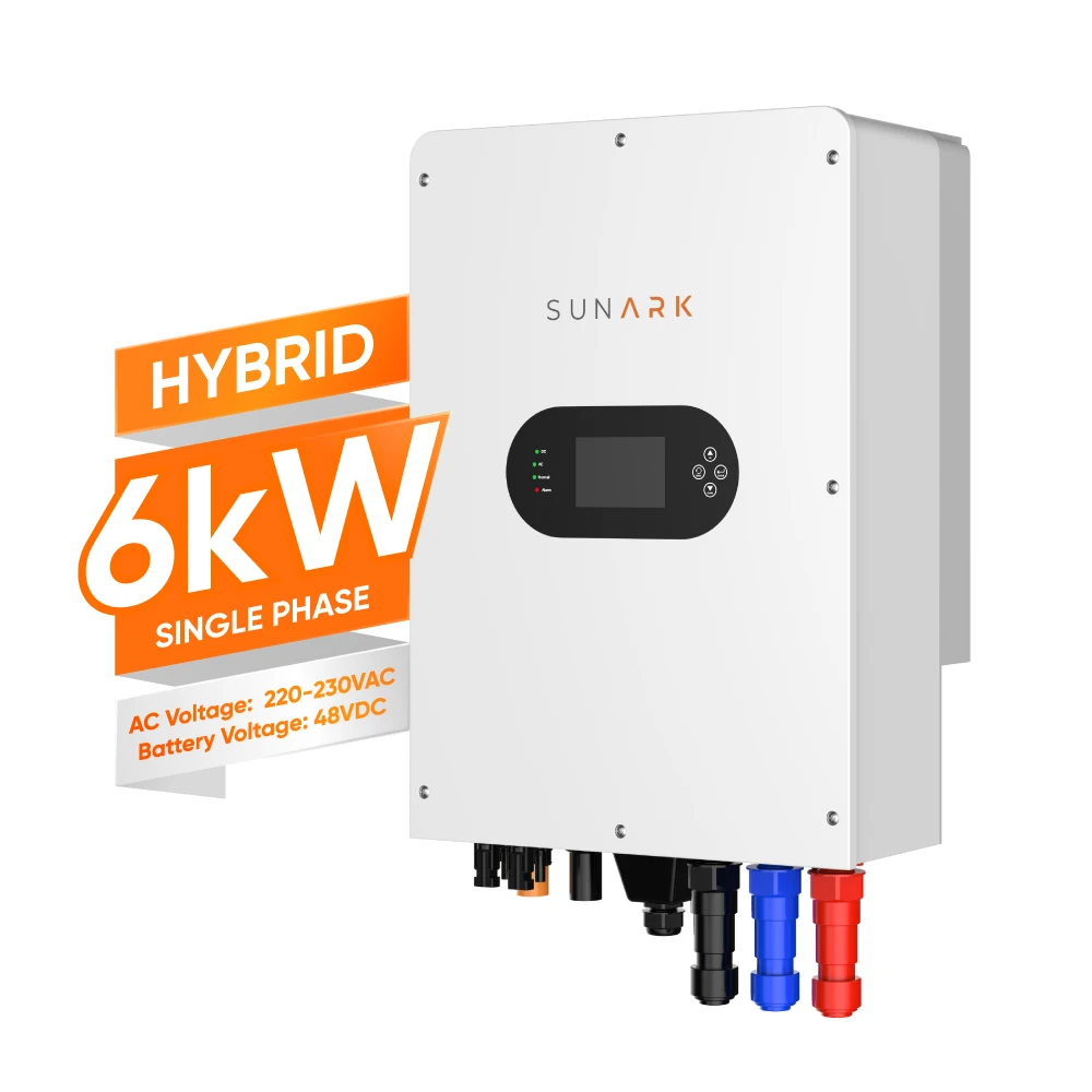 Инвертор солнечной энергии Sunark с функцией Wi-Fi 48 В 6 кВт 8 10 гибридный солнечный инвертор безопасный дизайн